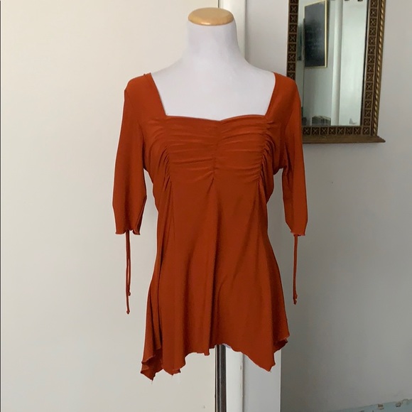 Vintage Tops - Vintage Handkerchief cut Blouse